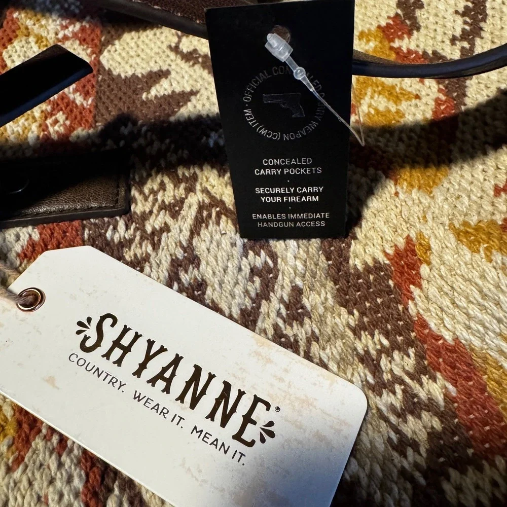 NEW Shyanne Conceal Carry Southwestern Tote Bag Large Tapestry‎ Western Cowgirl